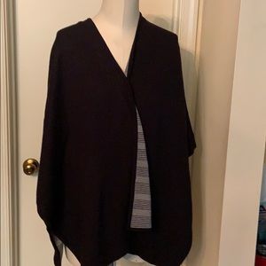 Black Cashmere Tory Burch Wrap